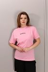 RENKLİA BASKILI PEMBE TSHİRT
