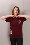 RENKLİA BASKILI BORDO TSHİRT