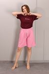 RENKLİA MODAL PEMBE ŞORT